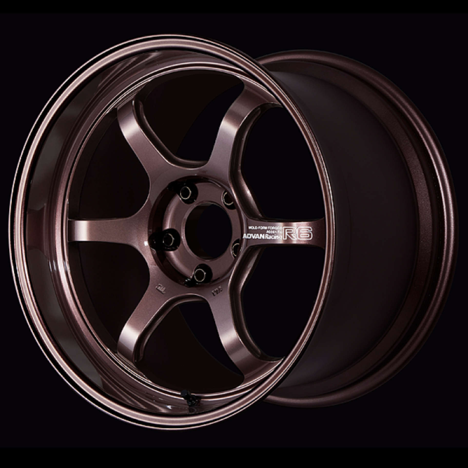 Picture of Advan R6 18x9-5 +45 5-100 Racing Copper Bronze Wheel