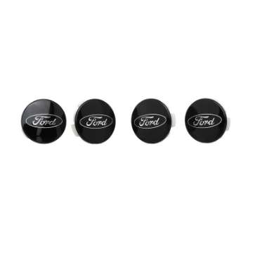 Picture of Ford Racing Car Black and Chrome Wheel Cap