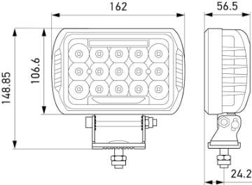 Picture of HELLA Value Fit 450 LED Lamp - 10-30 VDC 75W Driving Light Kit