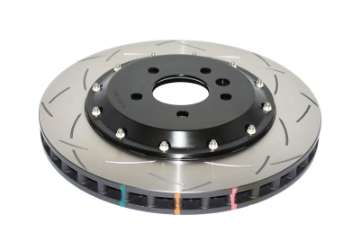 Picture of DBA 09-15 Lotus Evora F Front Slotted 5000 Series 2 Piece Rotor Assembled w- Black Hat