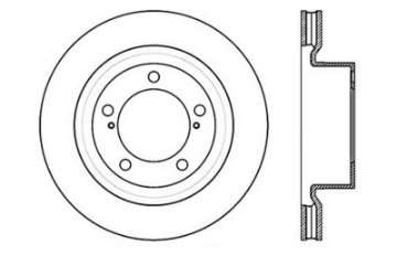 Picture of StopTech 07-19 Land Cruiser, LX570, Sequoia, Tundra Sportstop Cryo Sport Drilled Rotor, Front Left