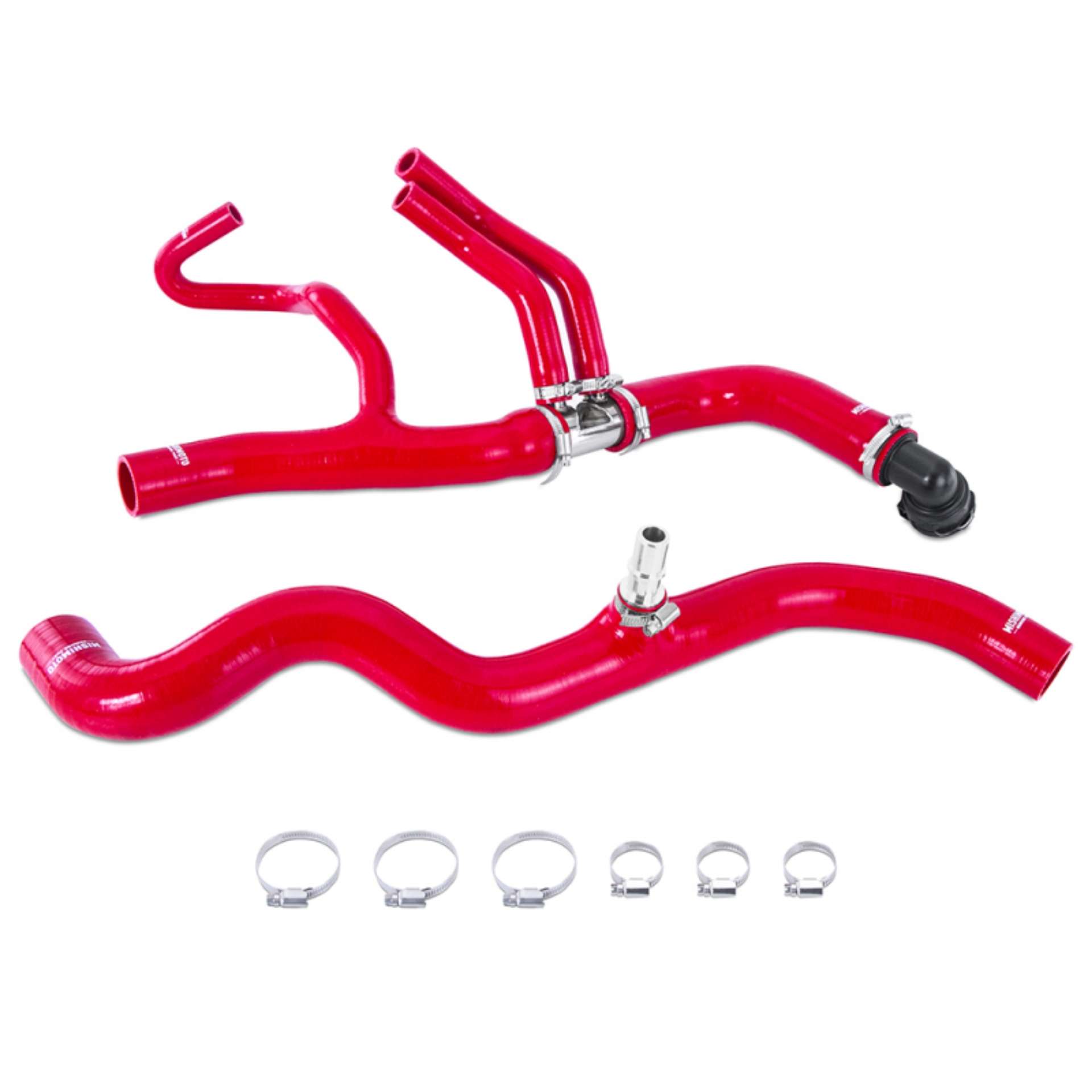 Picture of Mishimoto 17-19 Ford Raptor 3-5L EcoBoost Red Silicone Coolant Hose Kit