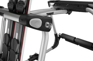 Picture of Thule Tram Ski-Snowboard Rack Req- Thule Hanging Hitch Bike Rack to Mount - Black-Silver