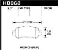 Picture of Hawk 17-18 Mazda CX-3 Sport LTS Rear Street Brake Pads