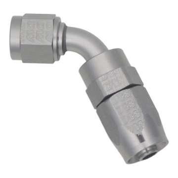 Picture of DeatschWerks 6AN Female Flare Swivel 60-Degree Hose End CPE Anodized DW Titanium