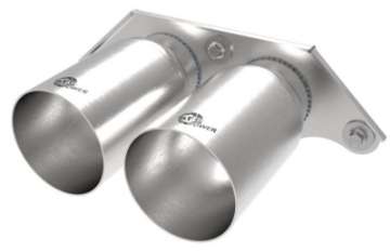 Picture of aFe Power Mach Force Xp 4in 304 SS Bolt-On Exhaust Tips Brushed 14-19 Porsche 911 GT3 3-8L-4-0L