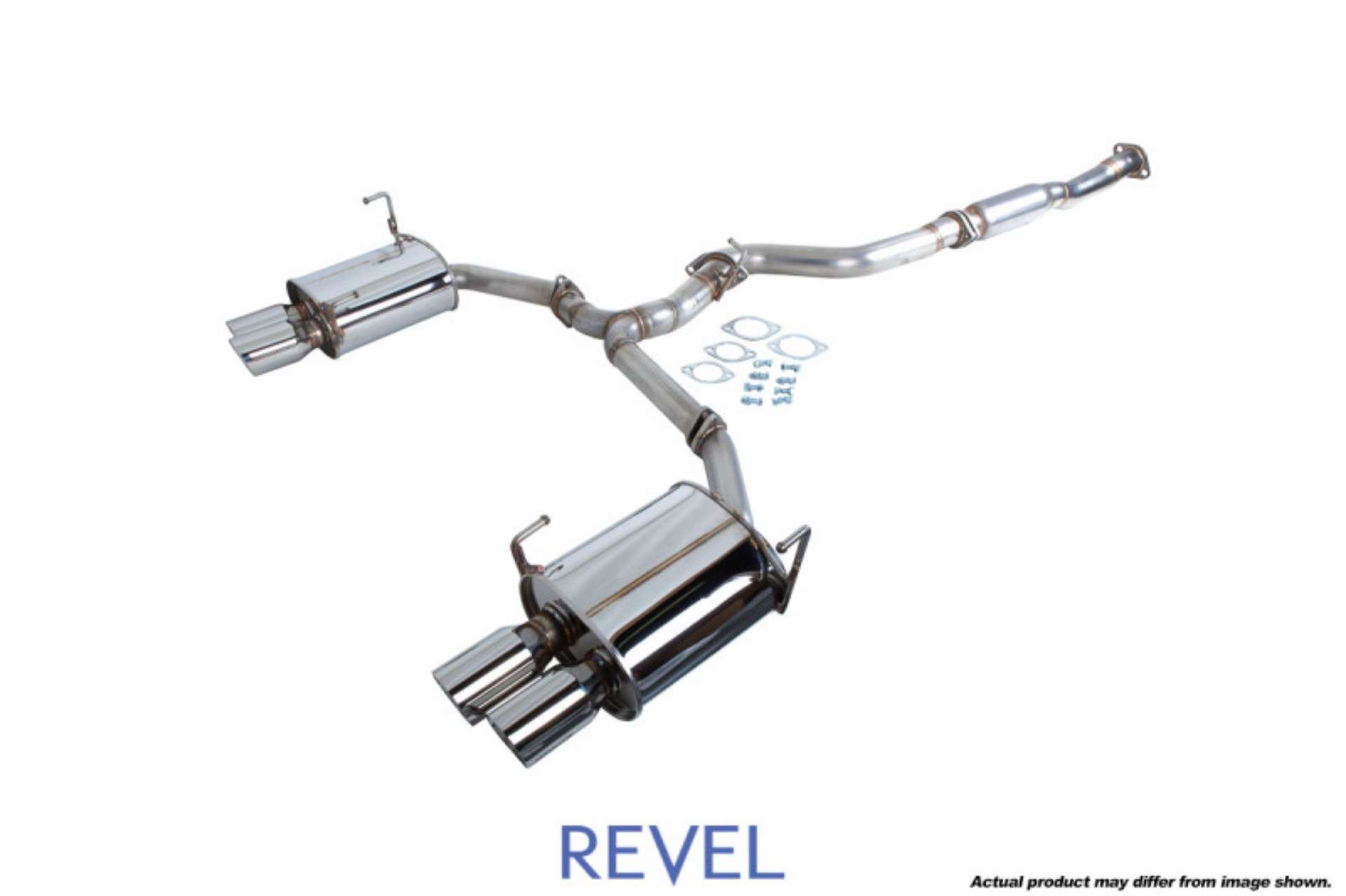 Picture of Revel Medallion Touring-S Catback Exhaust - Dual Muffler- Quad Tip 15-17 Subaru Impreza WRX - Sti