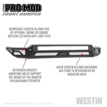 Picture of Westin 2020 Chevrolet Silverado 2500-3500 Pro-Mod Front Bumper