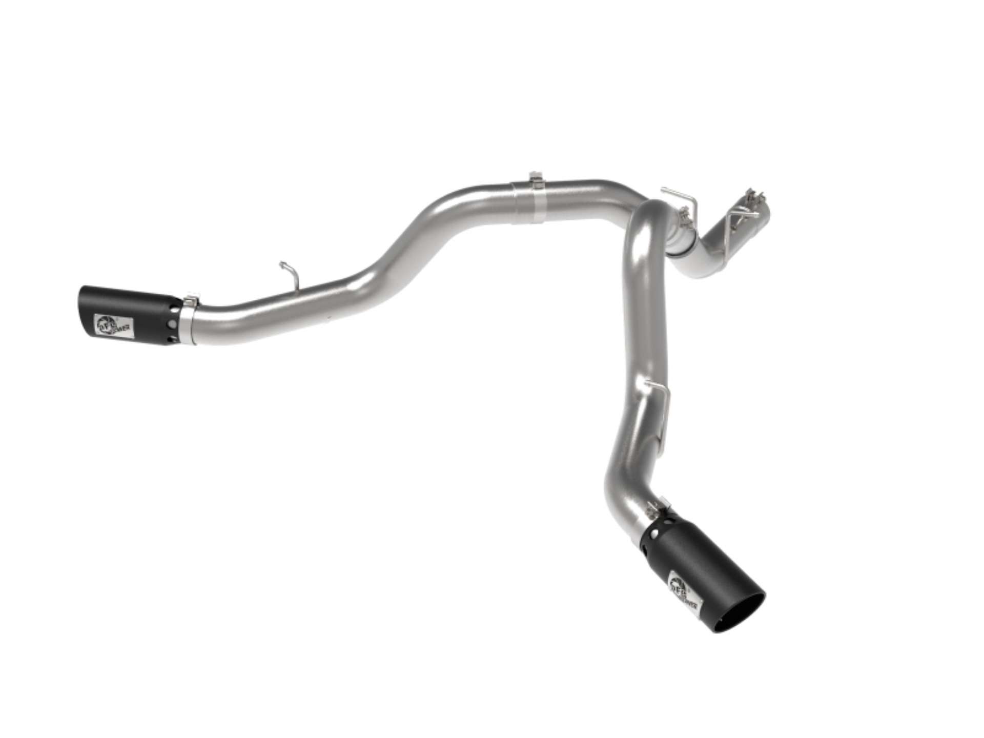 Picture of aFe Large Bore-HD 4in 409SS DPF-Back Exhaust System w-Black Tip 20 GM Diesel Trucks V8-6-6L td L5P