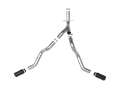 Picture of aFe Large Bore-HD 4in 409SS DPF-Back Exhaust System w-Black Tip 20 GM Diesel Trucks V8-6-6L td L5P