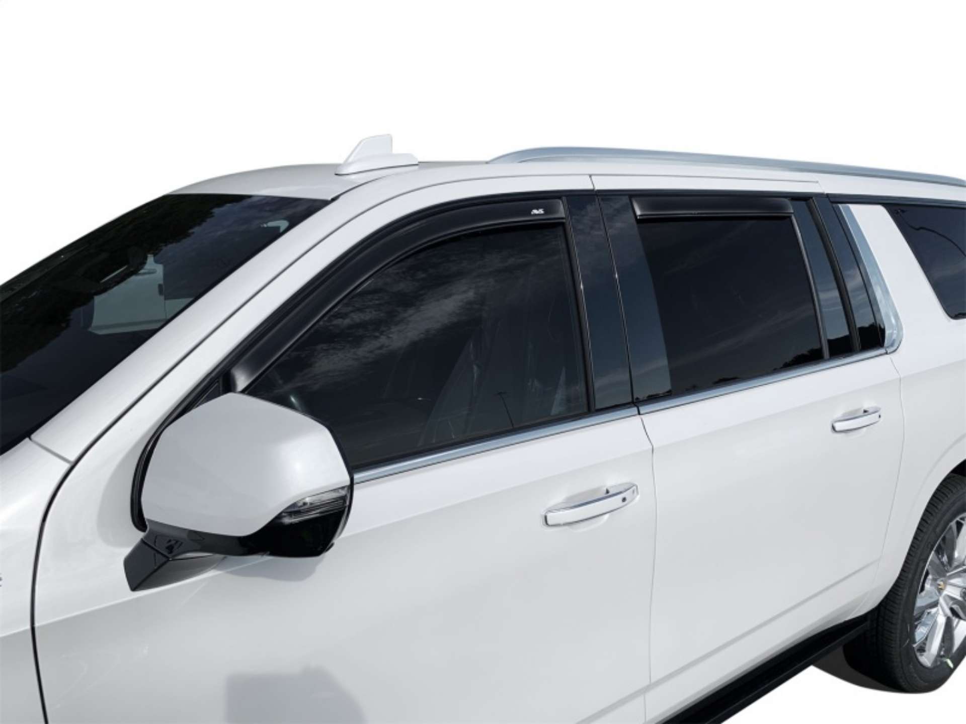 Picture of AVS 2021 GM Suburban-Yukon XL-Escalade ESV Ventvisor In-Channel Window Deflectors 4pc - Smoke