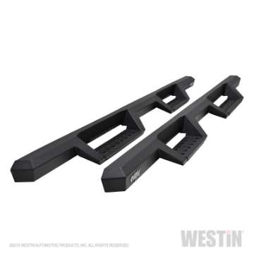 Picture of Westin 19-20 Ford Ranger SuperCrew HDX Drop Nerf Step Bars - Textured Black