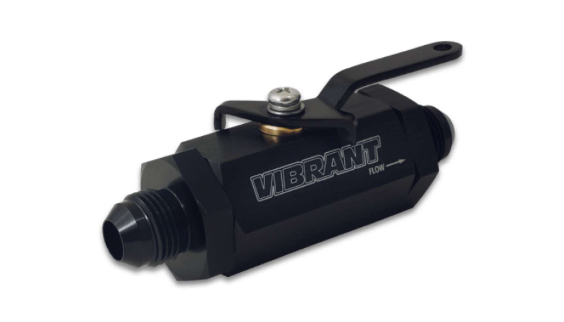 Picture of Vibrant -6AN to -6AN Male Shut Off Valve - Black