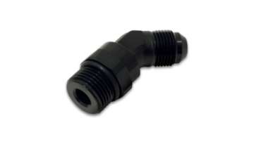 Picture of Vibrant -6AN Male Flare to Male -6AN ORB Swivel 45 Degree Adapter Fitting - Anodized Black