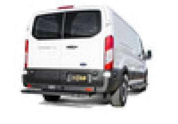 Picture of N-Fab Growler Fleet 2019 Ford Transit Van - Rear Door Step - Tex- Black