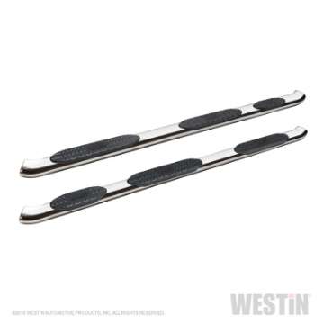 Picture of Westin 19-20 Ram 1500 Quad Cab w- 6-5ft Bed PRO TRAXX 5 W2W Oval Nerf Step Bars - Stainless Steel