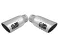 Picture of aFe Large Bore-HD 4in 409 Stainless Steel DPF-Back Exhaust w-Polished Tips 15-16 Ford Diesel Truck