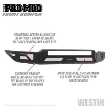 Picture of Westin 16-20 Toyota Tacoma Pro-Mod Front Bumper