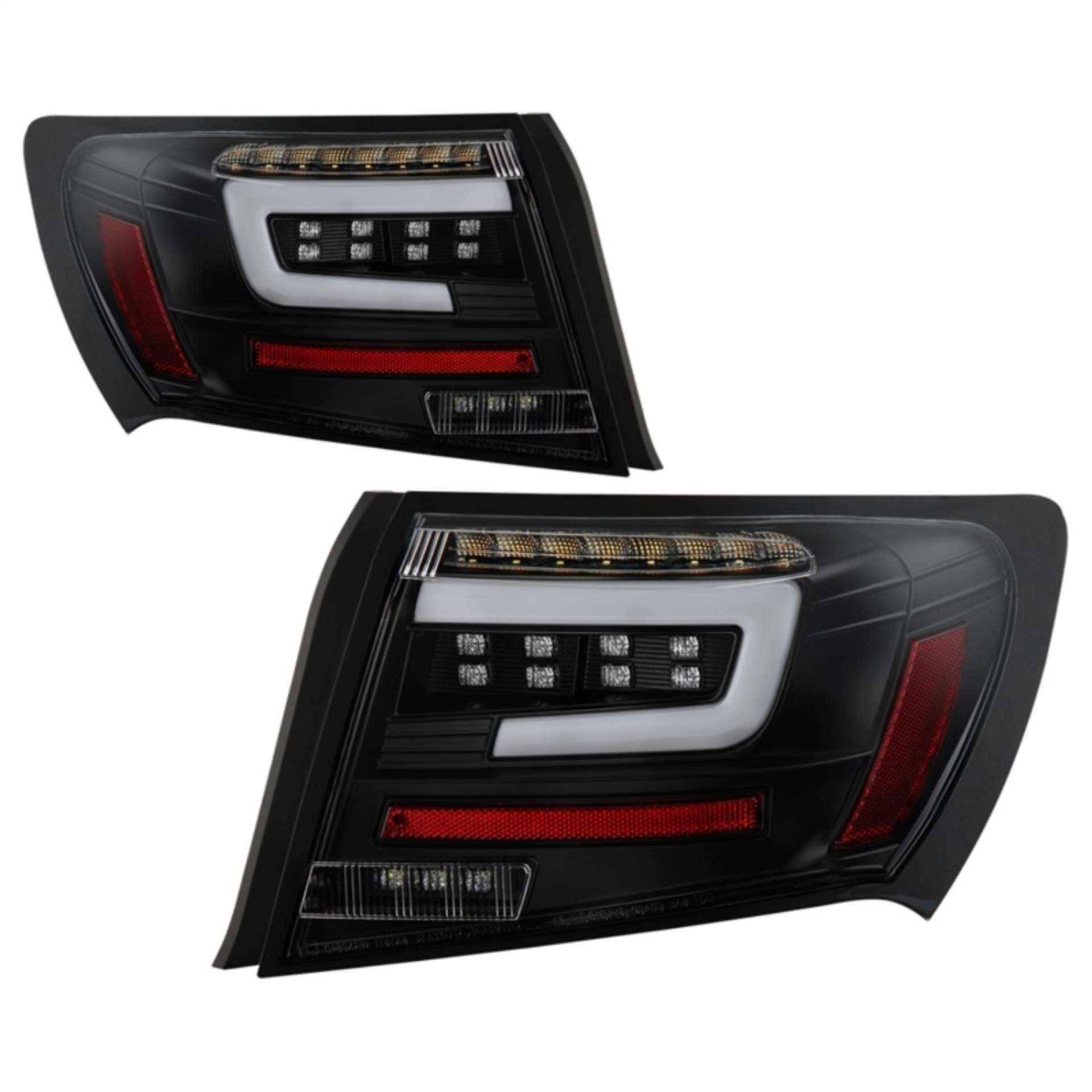 Picture of Spyder 08-11 Subaru Impreza WRX 4DR LED Tail Lights - Black ALT-YD-SI084D-LED-BK