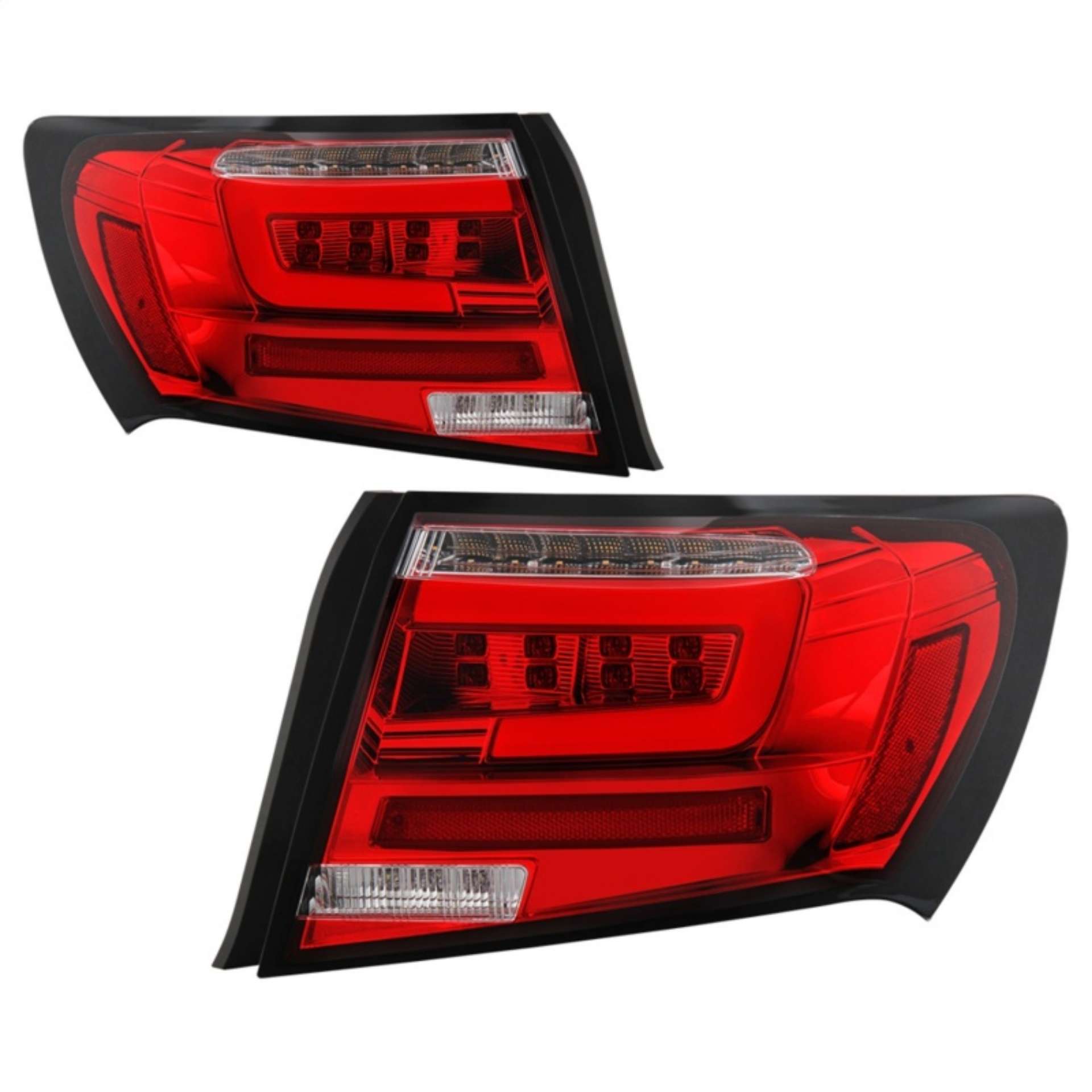 Picture of Spyder 08-11 Subaru Impreza WRX 4DR LED Tail Lights - Red Clear ALT-YD-SI084D-LED-RC