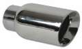 Picture of Vibrant 4in OD Round SS Exhaust Tip Double Wall Angle Cut Beveled Outlet 3in- ID Inlet