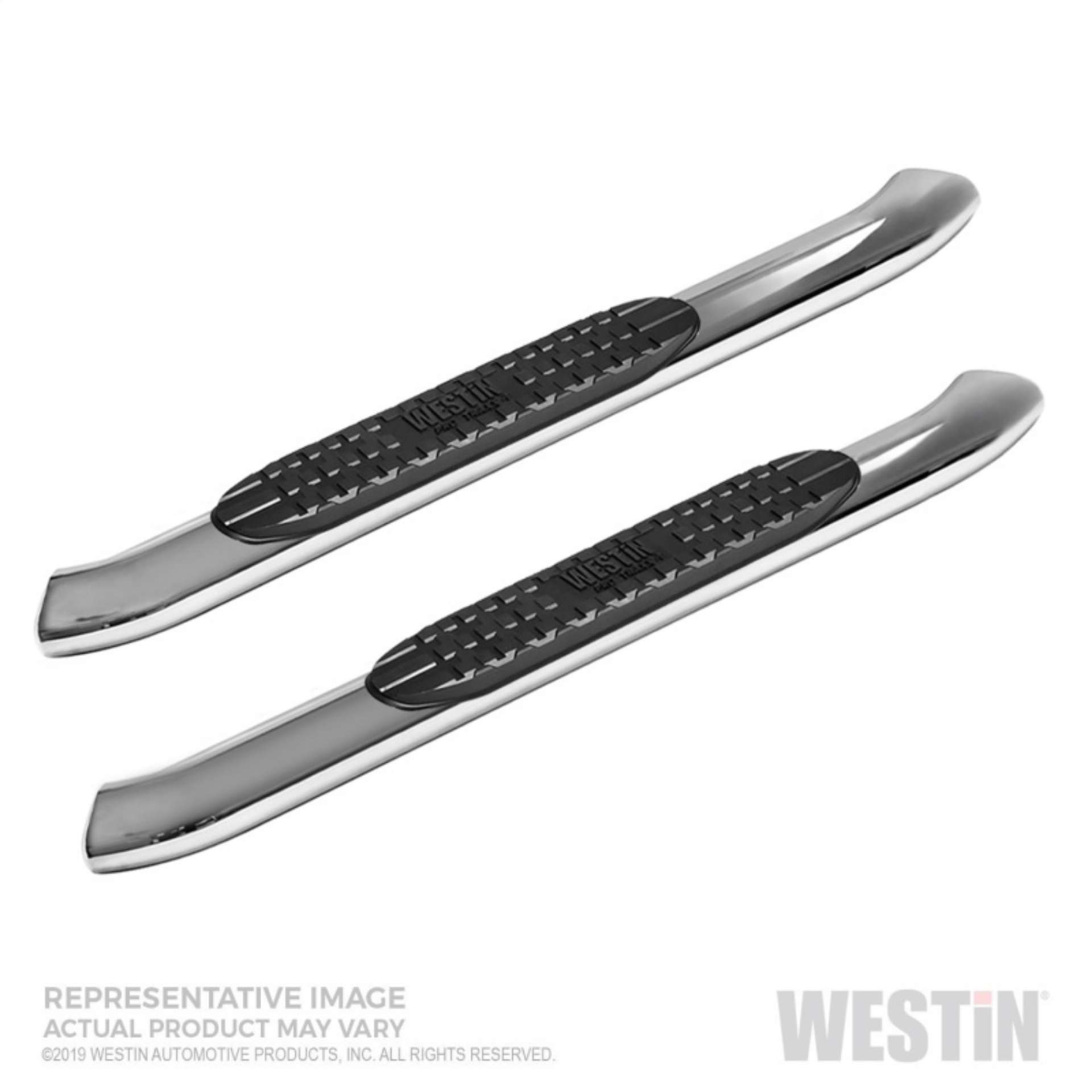 Picture of Westin 19-20 Chevy Silverado 1500 Regular Cab PRO TRAXX 4 Oval Nerf Step Bars - Stainless Steel