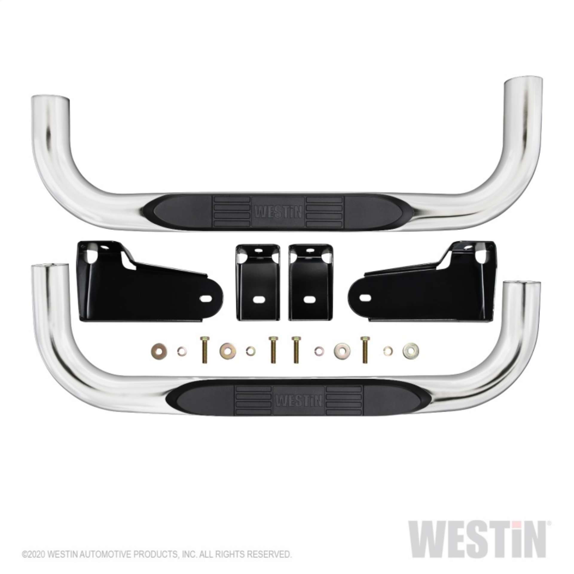 Picture of Westin 19-20 Chevy-GMC Silverado-Sierra 1500 Regular Cab E-Series 3 Nerf Step Bars - Stainless Steel