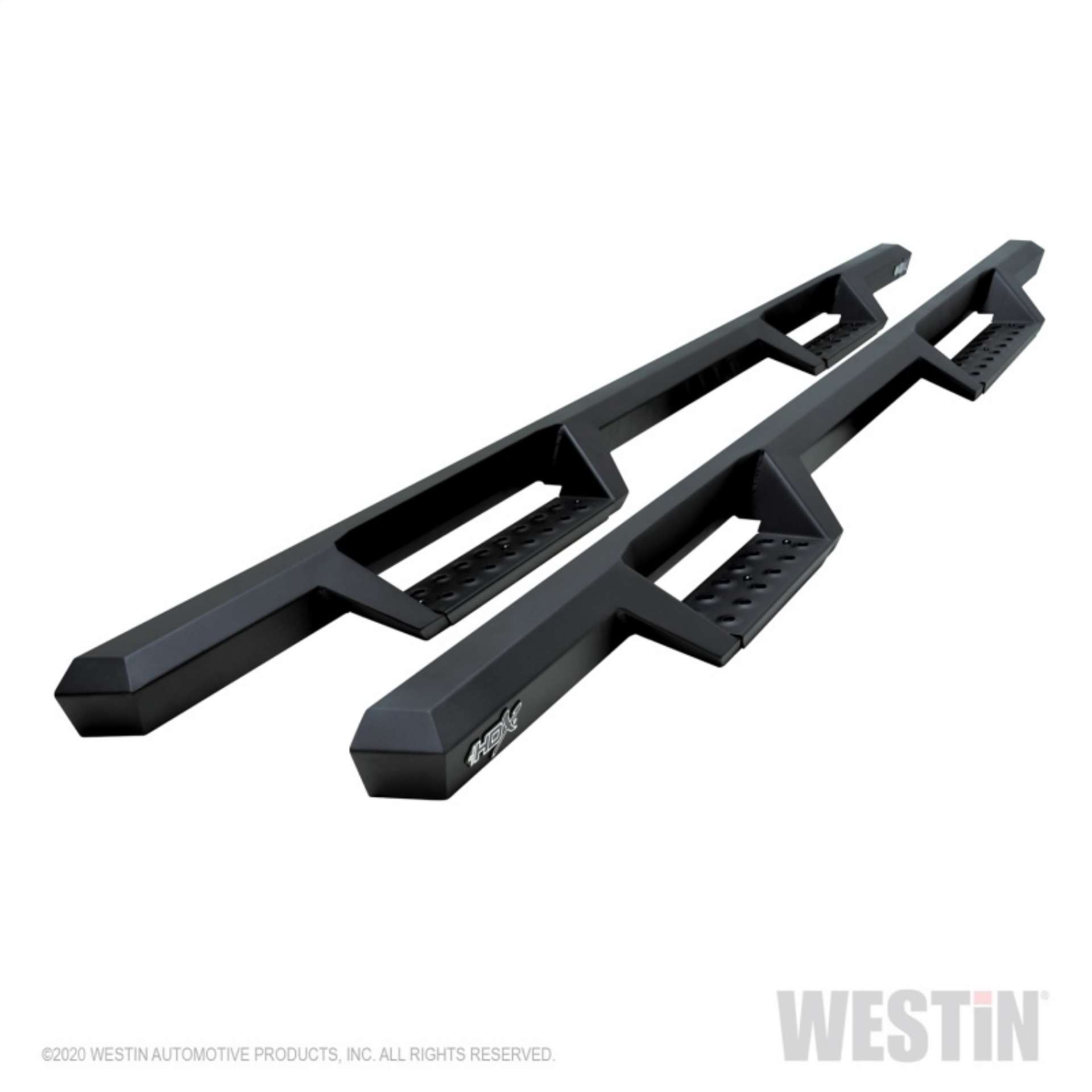 Picture of Westin 04-13 Chevy Silverado 1500 Crew Cab 2004-2013 HDX Drop Nerf Step Bars - Textured Black