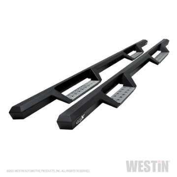 Picture of Westin 04-13 Chevy Silverado 1500 Crew Cab HDX Stainless Drop Nerf Step Bars - Textured Black