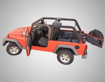 Picture of BedRug 03-06 Jeep LJ Unlimited Rear 4pc Cargo Kit Incl Tailgate & Tub Liner