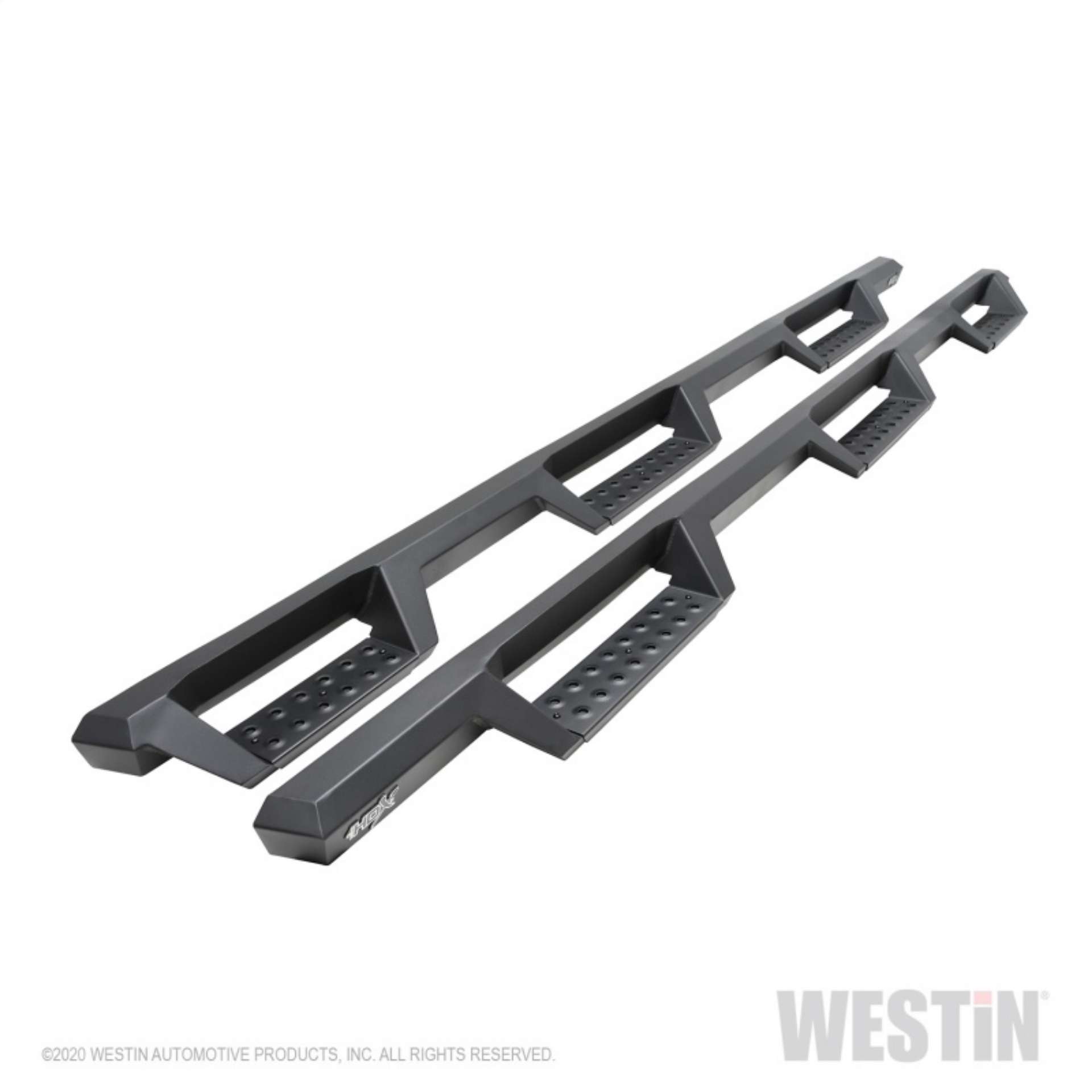 Picture of Westin 2020 Chevy Silverado 2500-3500 Crew Cab 6-5ft Bed HDX W2W Nerf Step Bars - Textured Black