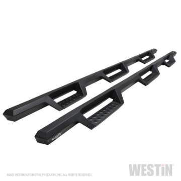 Picture of Westin 2020 Chevy Silverado 2500-3500 Crew Cab 8ft Bed HDX W2W Nerf Step Bars - Textured Black