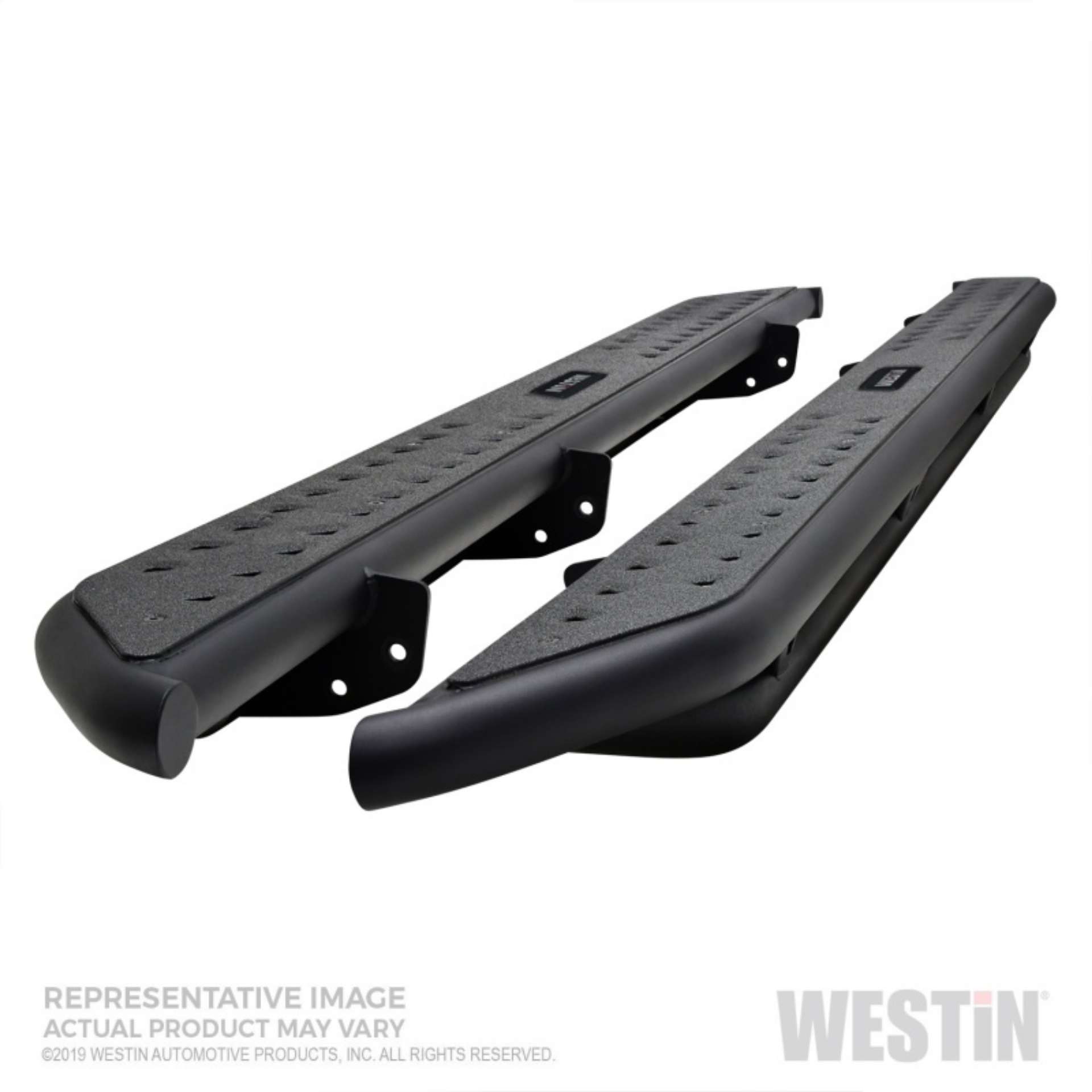 Picture of Westin 2020 Jeep Gladiator Outlaw Nerf Step Bars - Textured Black