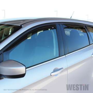 Picture of Westin 13-19 Ford Escape In Channel Wind Deflector 4pc - Smoke