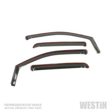 Picture of Westin 17-19 Hyundai Elantra In Channel Wind Deflector 4pc - Smoke