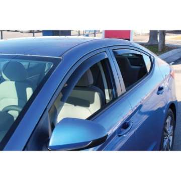 Picture of Westin 17-19 Hyundai Elantra In Channel Wind Deflector 4pc - Smoke