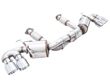 Picture of AWE Tuning 2020 Chevrolet Corvette C8 Touring Edition Exhaust - Quad Chrome Silver Tips