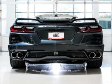 Picture of AWE Tuning 2020 Chevrolet Corvette C8 Touring Edition Exhaust - Quad Chrome Silver Tips