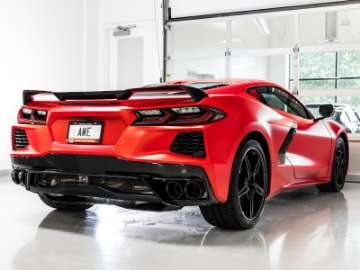 Picture of AWE Tuning 2020 Chevrolet Corvette C8 Touring Edition Exhaust - Quad Diamond Black Tips