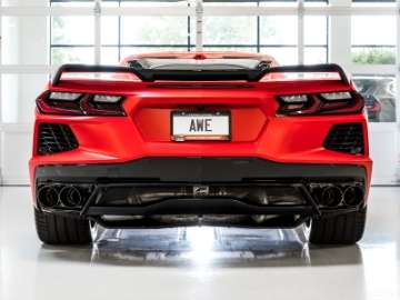 Picture of AWE Tuning 2020 Chevrolet Corvette C8 Touring Edition Exhaust - Quad Diamond Black Tips