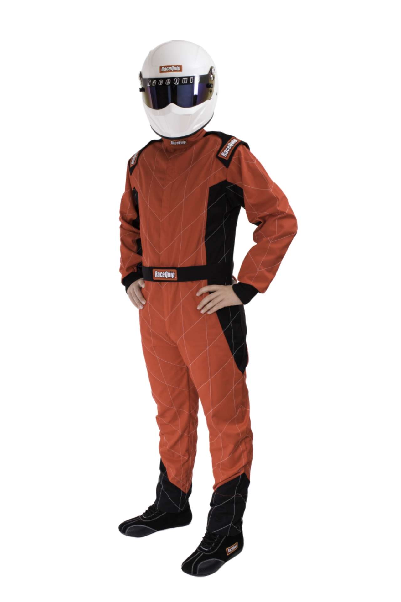 Picture of RaceQuip Red Chevron-1 Suit - SFI-1 Mtall