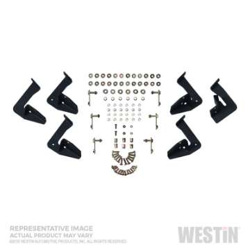 Picture of Westin 05-20 Toyota Tacoma Double Cab HDX Stainless Drop Nerf Step Bars - Textured Black