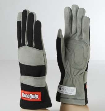 Picture of RaceQuip Black 1-Layer SFI-1 Glove - Medium