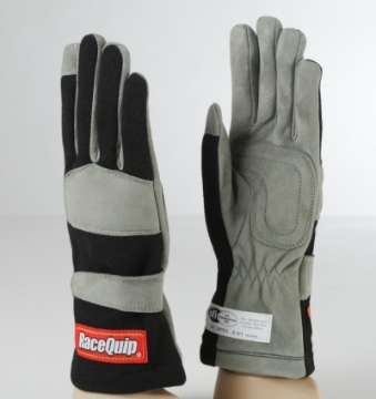 Picture of RaceQuip Black 1-Layer SFI-1 Glove - Large