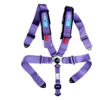 Picture of NRG SFI 16-1 5Pt 3 Inch Seat Belt Harness with Pads - Cam Lock - Purple