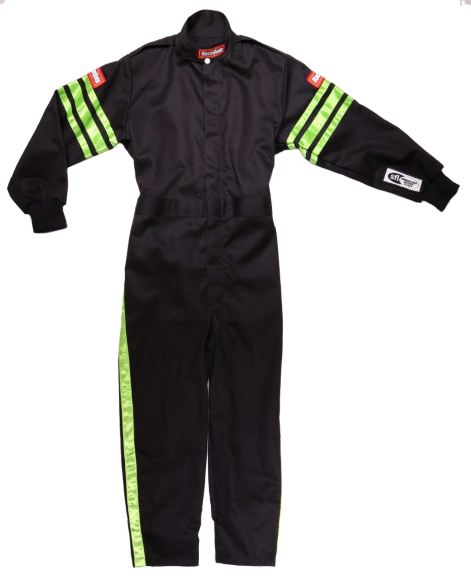 Picture of RaceQuip Green Trim SFI-1 JR- Suit - KXXS