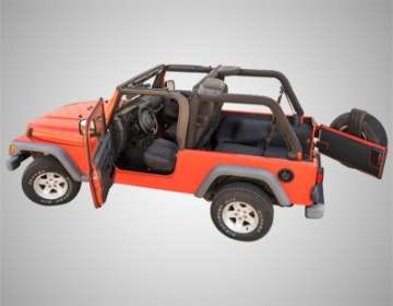 Picture of BedRug 03-06 Jeep LJ Unlimited Rear 4pc BedTred Cargo Kit Incl Tailgate & Tub Liner