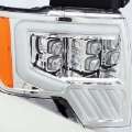 Picture of AlphaRex 09-14 Ford F-150 NOVA LED Projector Headlights Plank Style Chrome w-Activ Light-Seq Signal