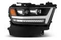 Picture of AlphaRex 19-20 Ram 1500HD PRO-Series Proj Headlight Plnk Style Blk w-Activ Light-Seq Signal-Plnk DRL