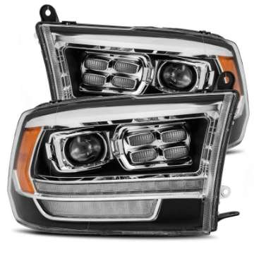 Picture of AlphaRex 09-18 Dodge Ram 1500HD PRO-Series Proj Headlight Plnk Style Blk w-Chrm Acc w-Seq Signal-DRL